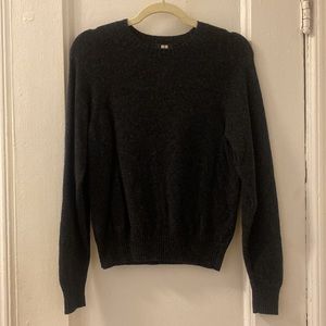 Uniqlo Men’s Dark Grey Wool Sweater